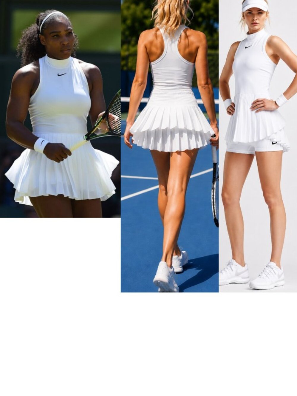Nwt STUNNING RARE Nike White Tennis Dress Pleated Skirt S Small NEW